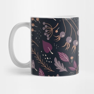 Retro pattern with autumn plants Mug